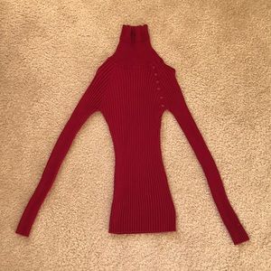 Super Stretchy Red Turtle Neck